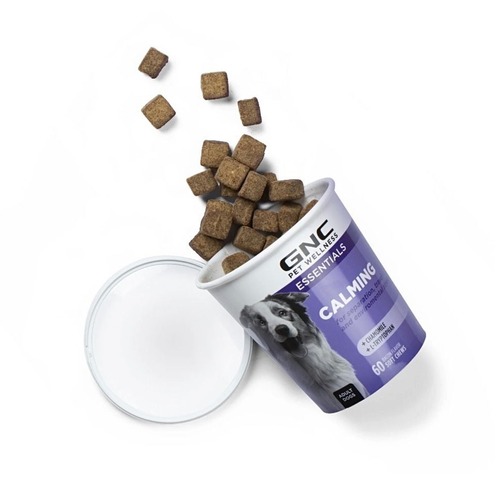 GNC Pet Wellness Essentials‎ Calming Dog Chews Bacon Flavor 60 Count NEW - Picture 14 of 16